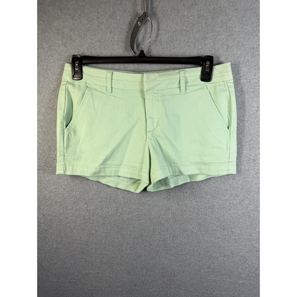Harper Shorts Womens 28 Green Twill Stretch Chino Casual Summer Pockets